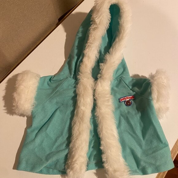 Vintage Teddy‎ Ruxpin Blue Fur-Lined Hooded Jacket Outfit Accessory - Picture 1 of 4